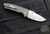 Protech Les George SBR Short Bladed Rockeye Out The Side (OTS) Auto- Green Handle- Stonewash Blade LG405-GREEN