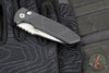 Protech Les George SBR Short Bladed Rockeye Out The Side (OTS)- Black Handle- Stonewash/ Satin S35-VN Blade LG405