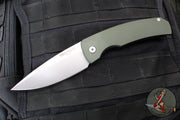 Protech Magic 2 "Whiskers" OTS Auto Knife- Green Smooth Body- Stonewash Blade M2601-GREEN
