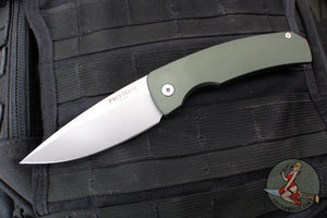 Protech Magic 2 "Whiskers" OTS Auto Knife- Green Smooth Body- Stonewash Blade M2601-GREEN