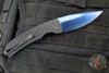 Protech Magic 2 "Whiskers" OTS Auto Knife-  Black Feather Textured Body- Sapphire Blue PVD Blade M2603-F SB