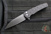 Protech Malibu Flipper- 2024 Blade Show- Wharncliffe- Black "Nexus" 25th Anniversary Patterned Handle- Black DLC Blade
