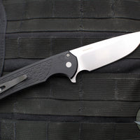 Protech Mordax Flipper- Black Gridlock Textured Handle- Stonewash Magnacut Blade MX105-GRIDLOCK