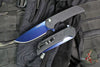 Protech Mordax Flipper- Nexus Textured Black Handle- Sapphire Blue PVD Magnacut Blade MX106-SB NEXUS