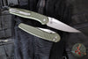 Protech Avalon- Peace Neighbor Deisgn- Manual Button Lock Knife- Knurled Green Aluminum Handle- Stonewash Magnacut Steel Blade PN1101-Green