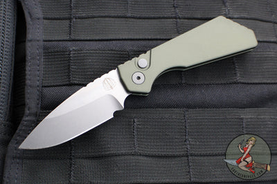 Protech Pro Strider PT Plus- Solid Green Body- Stonewash Magnacut Steel Blade PT201-GREEN