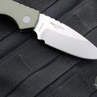 Protech Pro Strider PT Plus- Solid Green Body- Stonewash Magnacut Steel Blade PT201-GREEN