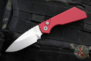 Protech Pro Strider PT + Solid Red Body- Stonewash Magnacut Steel Blade PT201-RED