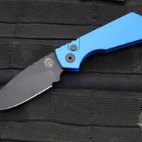 Protech Pro Strider PT + Blue Body- Black DLC Magnacut Steel Blade PT203-Blue