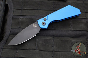 Protech Pro Strider PT + Blue Body- Black DLC Magnacut Steel Blade PT203-Blue