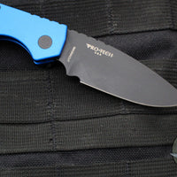 Protech Pro Strider PT + Blue Body- Black DLC Magnacut Steel Blade PT203-Blue