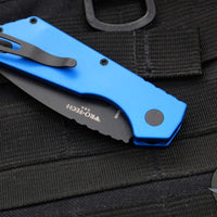 Protech Pro Strider PT + Blue Body- Black DLC Magnacut Steel Blade PT203-Blue