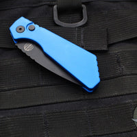 Protech Pro Strider PT + Blue Body- Black DLC Magnacut Steel Blade PT203-Blue