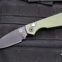 Protech Pro Strider PT + Solid Green Body- Black DLC Magnacut Steel Blade PT203-Green