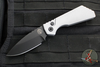 Protech Pro Strider PT Plus- Smooth Grey Body- Black DLC Magnacut Steel Blade PT203-GREY