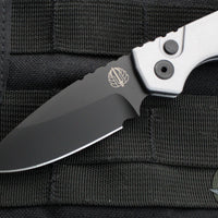 Protech Pro Strider PT Plus- Smooth Grey Body- Black DLC Magnacut Steel Blade PT203-GREY