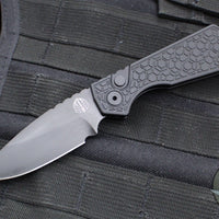 Protech Pro Strider PT Plus - Gridlock Textured Black Handle- Black DLC Magnacut Steel Blade PT207-GRIDLOCK