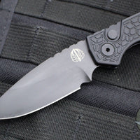 Protech Pro Strider PT Plus - Gridlock Textured Black Handle- Black DLC Magnacut Steel Blade PT207-GRIDLOCK