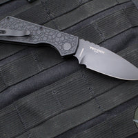 Protech Pro Strider PT Plus - Gridlock Textured Black Handle- Black DLC Magnacut Steel Blade PT207-GRIDLOCK