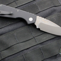 Protech Pro Strider PT Plus- Solid Black Body- Smokey Grey DLC Magnacut Steel Blade PT221