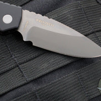 Protech Pro Strider PT Plus- Solid Black Body- Smokey Grey DLC Magnacut Steel Blade PT221