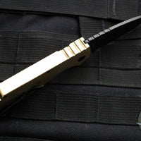 Protech Pro Strider PT + Textured Al Bronze Handle- Black DLC Magnacut Steel Blade PT236
