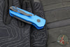 Protech Runt OTS Auto Knife- Reverse Tanto- Blue Handle- DLC Black Blade R5203-BLUE