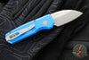 Protech Runt OTS Auto Knife- Wharncliffe- Blue Handle- Stonewash Magnacut Steel Blade  R5301-BLUE