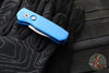 Protech Runt OTS Auto Knife- Wharncliffe- Blue Handle- Stonewash Magnacut Steel Blade  R5301-BLUE
