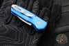 Protech Runt OTS Auto Knife- Wharncliffe- Blue Handle- Stonewash Magnacut Steel Blade  R5301-BLUE