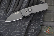 Protech Runt OTS Auto Knife- Wharncliffe- Black Handle- Black DLC Finished Magnacut Steel Blade  R5303