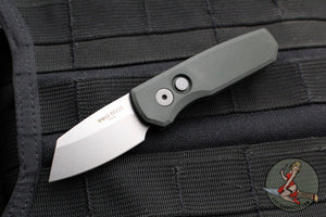 Protech Runt 5 OTS Auto Knife- Reverse Tanto- Green Handle- Stonewash Magnacut Steel Blade  R5401-GREEN