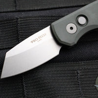 Protech Runt 5 OTS Auto Knife- Reverse Tanto- Green Handle- Stonewash Magnacut Steel Blade  R5401-GREEN