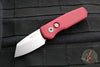 Protech Runt 5 OTS Auto Knife- Reverse Tanto- Red Handle- Stonewash Magnacut Steel Blade  R5401-RED