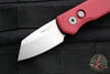 Protech Runt 5 OTS Auto Knife- Reverse Tanto- Red Handle- Stonewash Magnacut Steel Blade  R5401-RED