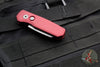 Protech Runt 5 OTS Auto Knife- Reverse Tanto- Red Handle- Stonewash Magnacut Steel Blade  R5401-RED