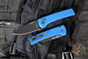 Chaves Protech Knives- Scapegoat Compact- OTS Auto- Smooth Blue Handle- Black DLC MagnaMax Steel Blade RCS1103-BLUE