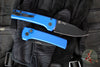 Chaves Protech Knives- Scapegoat Compact- OTS Auto- Smooth Blue Handle- Black DLC MagnaMax Steel Blade RCS1103-BLUE