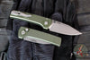 Chaves Protech Knives- Scapegoat Compact- OTS Auto- Carbide Textured Green Finished Handle- Stonewash MagnaMax Steel Blade RCS1105-GREEN