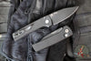 Chaves Protech Knives- Scapegoat Compact- OTS Auto- Carbide Textured Black Finished Handle- Black DLC MagnaMax Steel Blade RCS1106