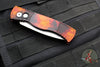 Protech Tactical Response 2 OTS Auto- "Del Fuego" Finished Handle With Textured Corners- Stonewash Plain Edge Magnacut Steel Blade T201-DF