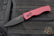 Protech Tactical Response 2 OTS Auto- Red Handle With Textured Corners- Black DLC Magnacut Steel Blade T203-RED