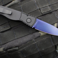 Protech Tactical Response 2 OTS Auto- Black Handle With Textured Corners- Sapphire Blue Magnacut Steel Blade T203-SB