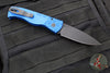 Protech Tactical Response 2 OTS Auto- Blue Nexus Patterned Handle With Textured Corners- Black DLC Magnacut Steel Blade T206-NEXUS Blue