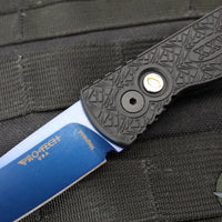 Protech Tactical Response 2 OTS Auto- Black Nexus Patterned Handle- Sapphire Blue Magnacut Steel Blade T206-SB NEXUS