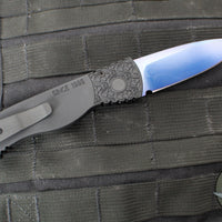 Protech Tactical Response 2 OTS Auto- Black Nexus Patterned Handle- Sapphire Blue Magnacut Steel Blade T206-SB NEXUS