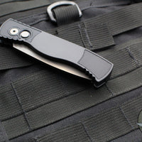 Protech Tactical Response 2 OTS Auto- Black Handle With Textured Corners- Smokey Grey DLC Magnacut Steel Blade T221