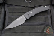 Protech Tactical Response 4 Auto Knife- Black Handle- Black DLC Magnacut Blade- Safety T4103