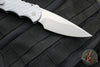 Protech Tactical Response 4 Auto Knife- Battleworn Grey Feather Texture Handle- Stonewash Plain Edge Blade- Safety T4105 FBW GREY