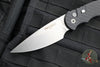 Protech Tactical Response 4 Auto Knife- Black Feather Texture Handle- Stonewash Plain Edge Blade- Safety T4105 F